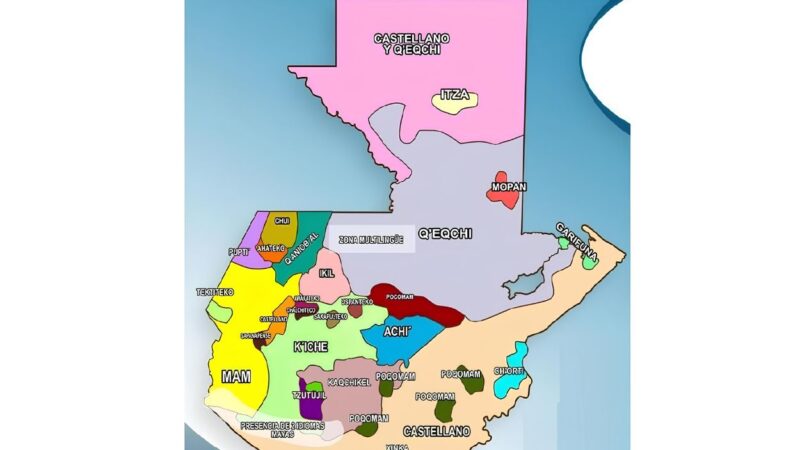 Mapa Lingüístico en Guatemala